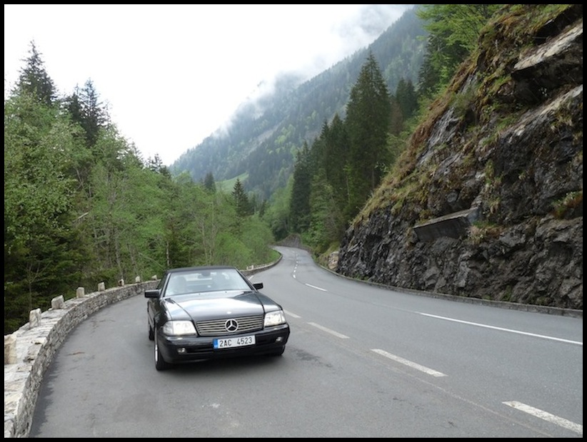 Grossglockner Hochalpenstrasse mercedes SL320 R129