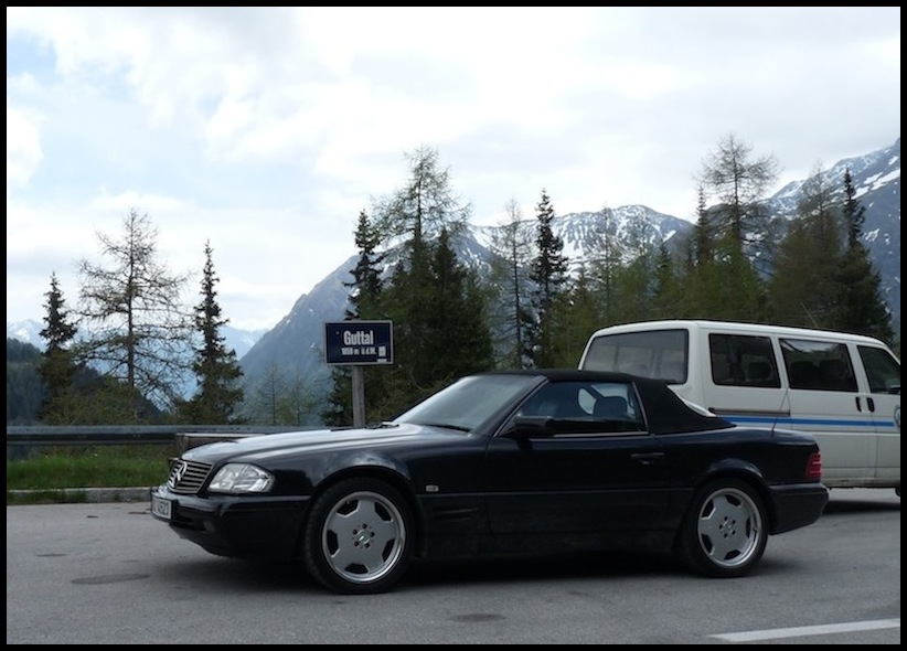 Grossglockner Hochalpenstrasse mercedes SL320 R129
