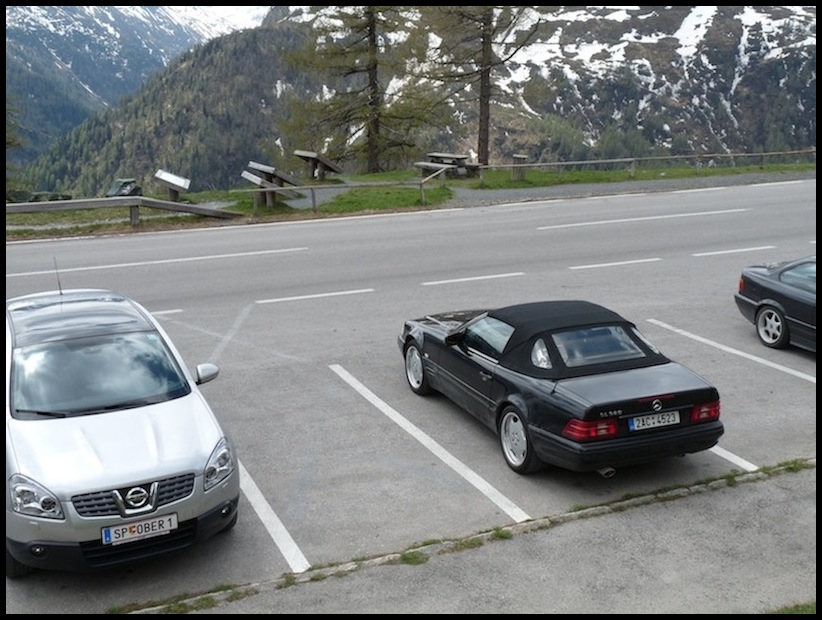 Grossglockner Hochalpenstrasse mercedes SL320 R129