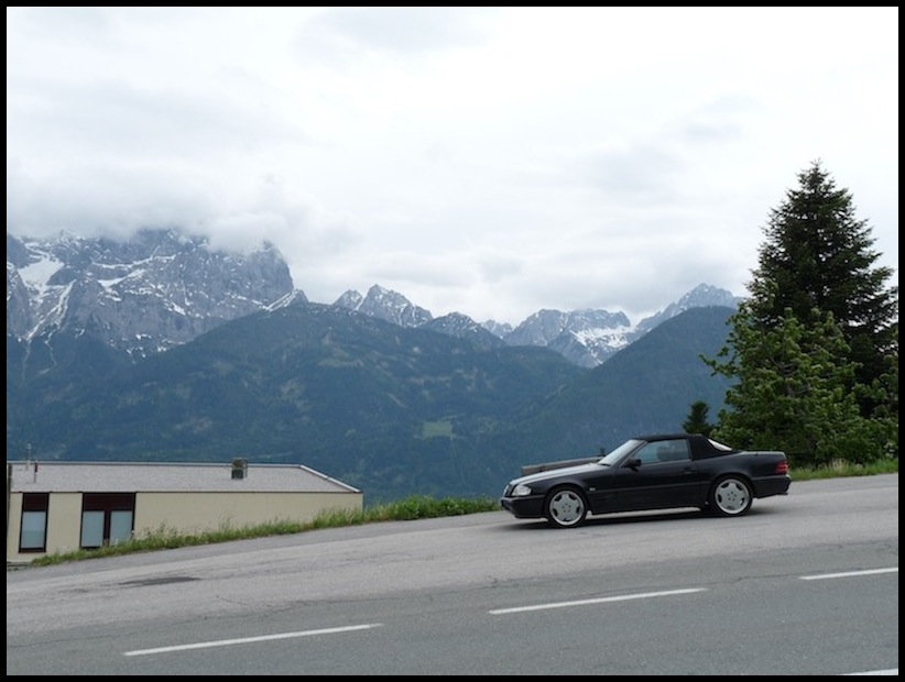 Grossglockner Hochalpenstrasse mercedes SL320 R129